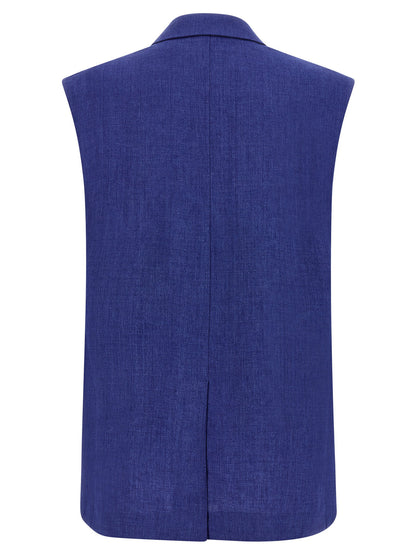 Max Mara Studio Mstaia Vest Blue