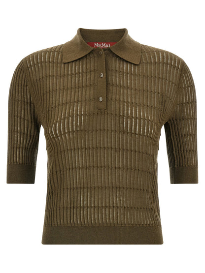 Max Mara Studio Mstgallo Polo Shirt Green