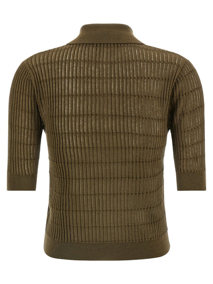 Max Mara Studio Mstgallo Polo Shirt Green