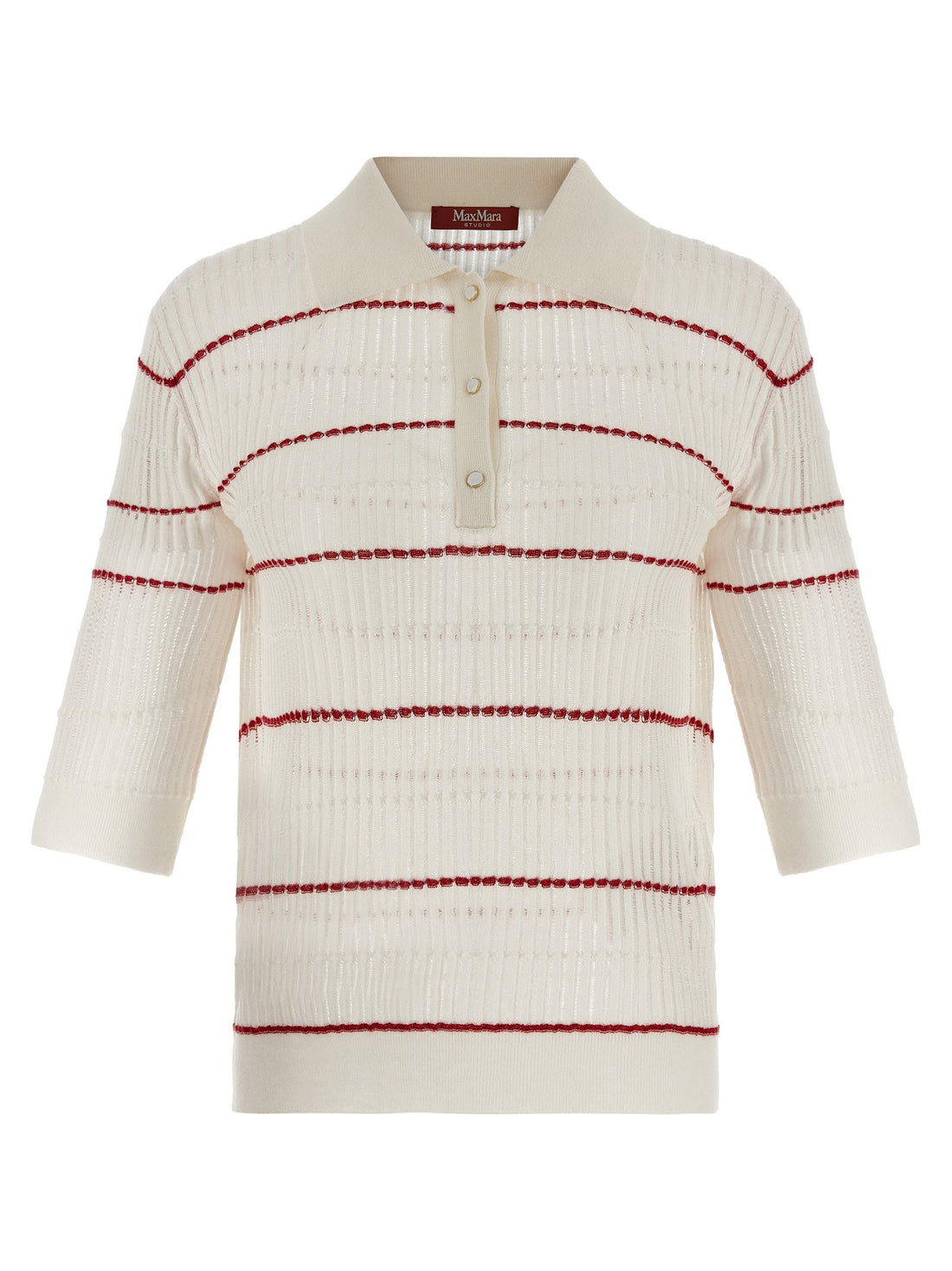 Max Mara Studio Mstgallo Polo Shirt White