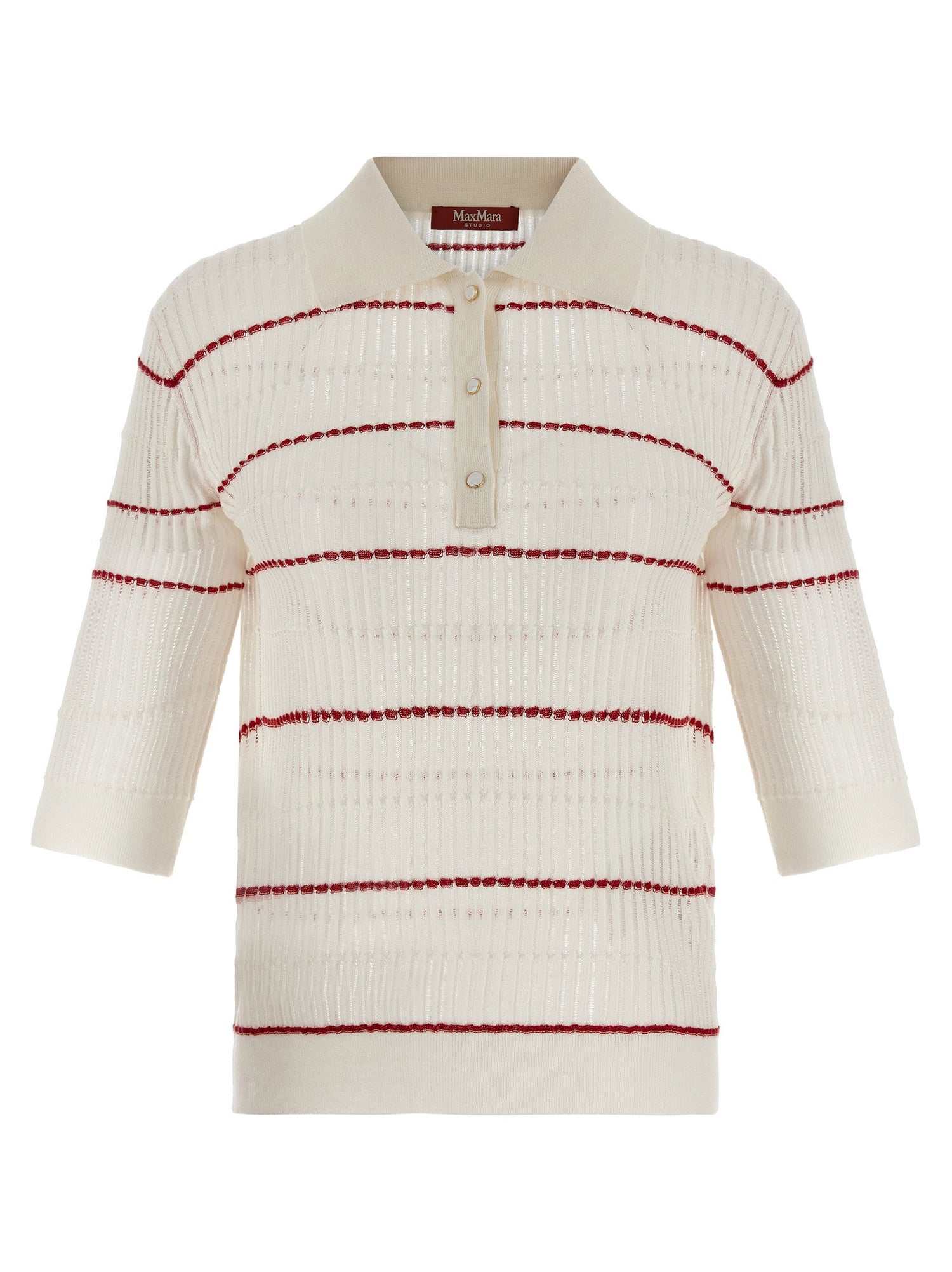 Max Mara Studio Mstgallo Polo Shirt White