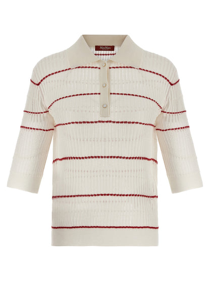 Max Mara Studio Mstgallo Polo Shirt White