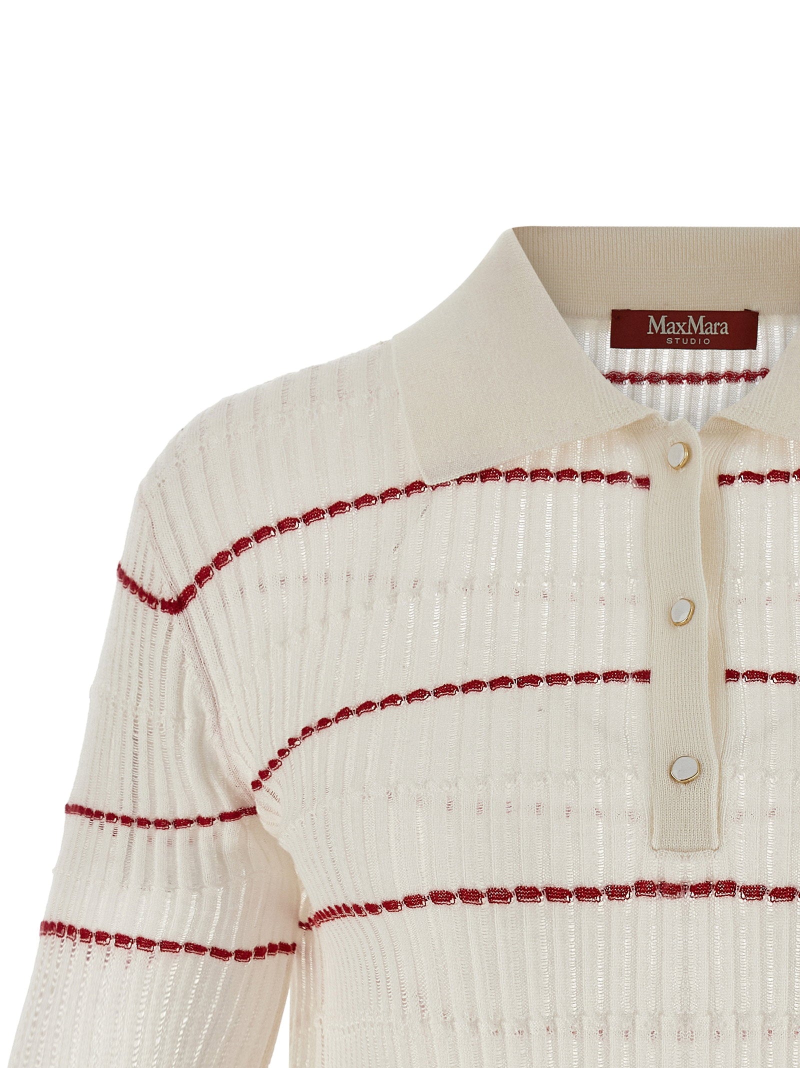 Max Mara Studio Mstgallo Polo Shirt White