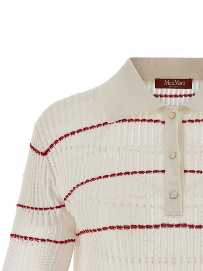 Max Mara Studio Mstgallo Polo Shirt White