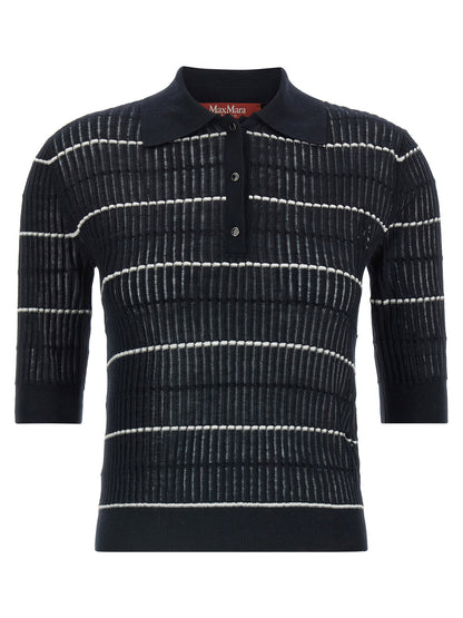 Max Mara Studio Mstgallo Polo Shirt Blue