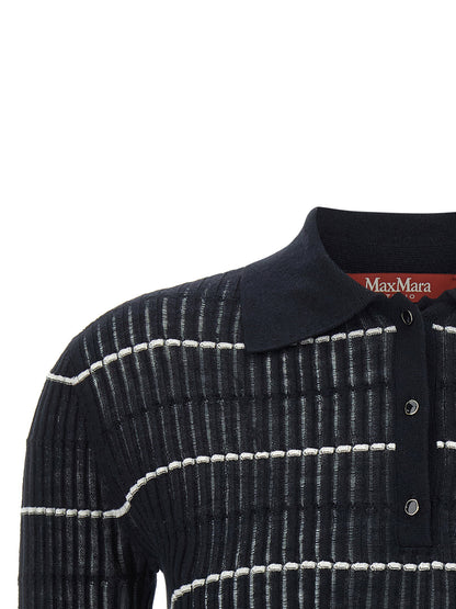 Max Mara Studio Mstgallo Polo Shirt Blue
