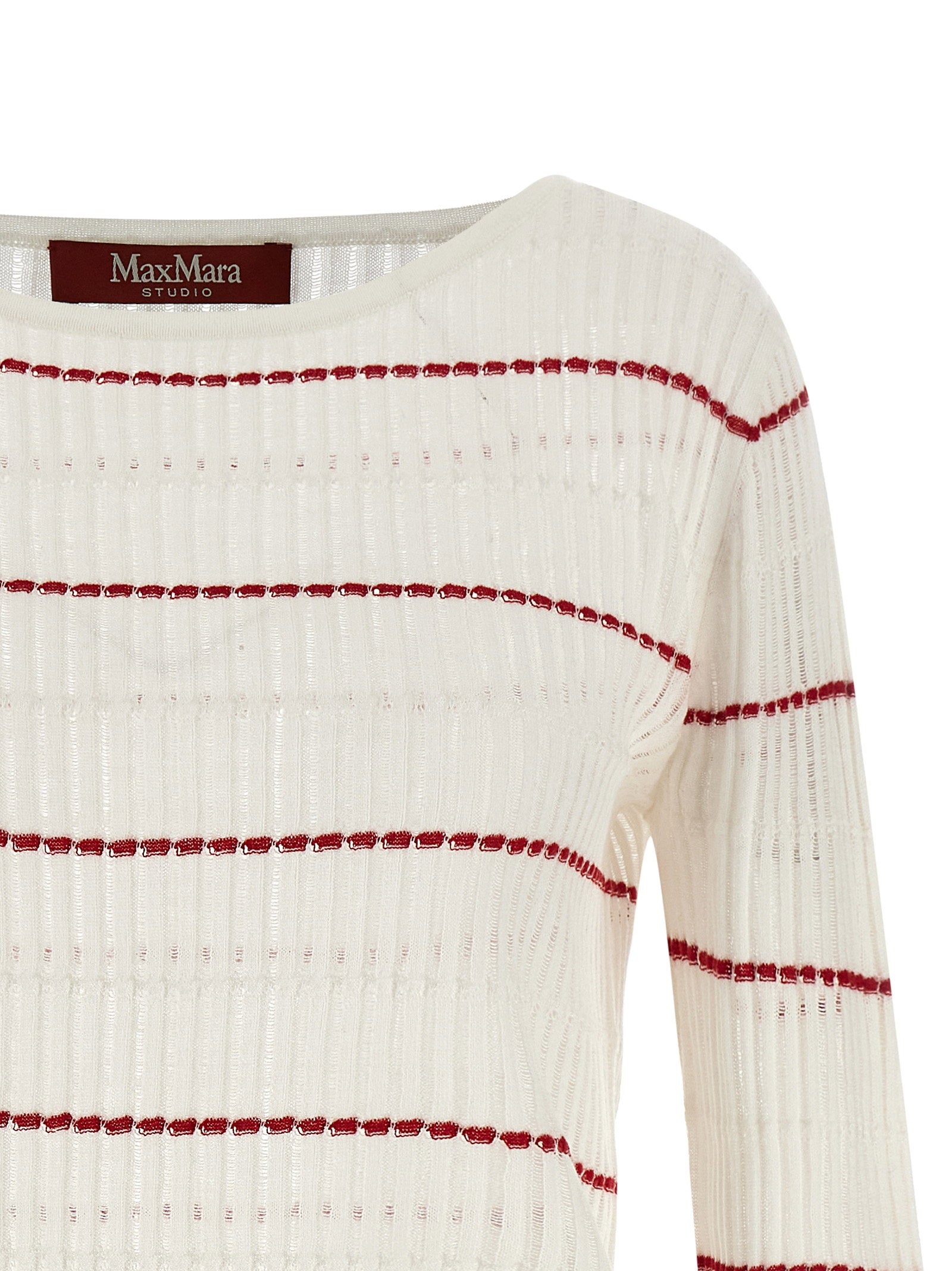 Max Mara Studio Stepdone Sweater White