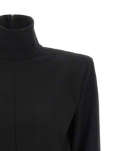 The Attico Structured Shoulder Dress Black