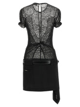 The Attico Lace Dress Black  