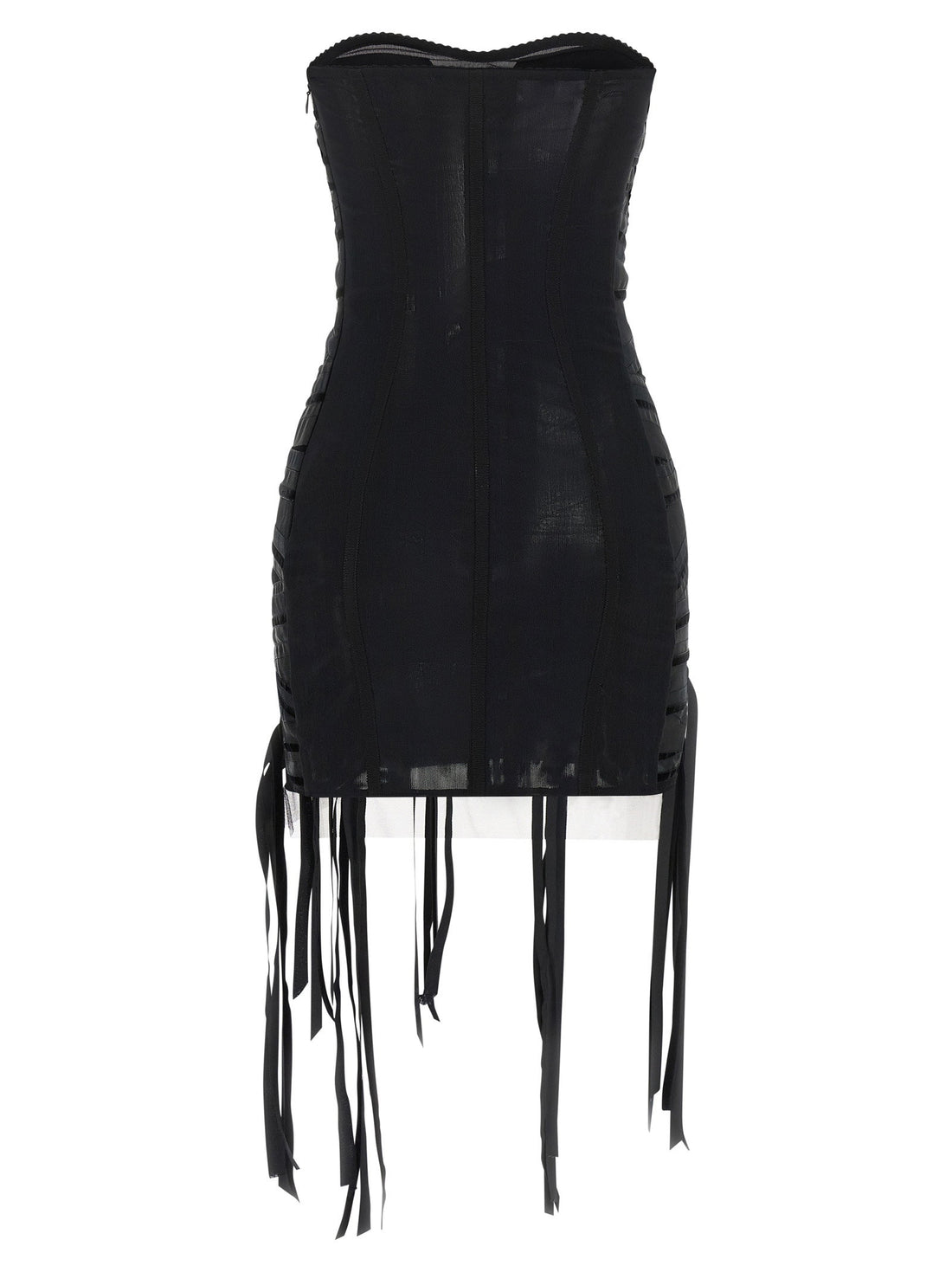 The Attico Ribbon Dress Black