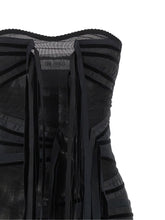 The Attico Ribbon Dress Black