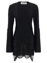 The Attico Fringed Dress Black