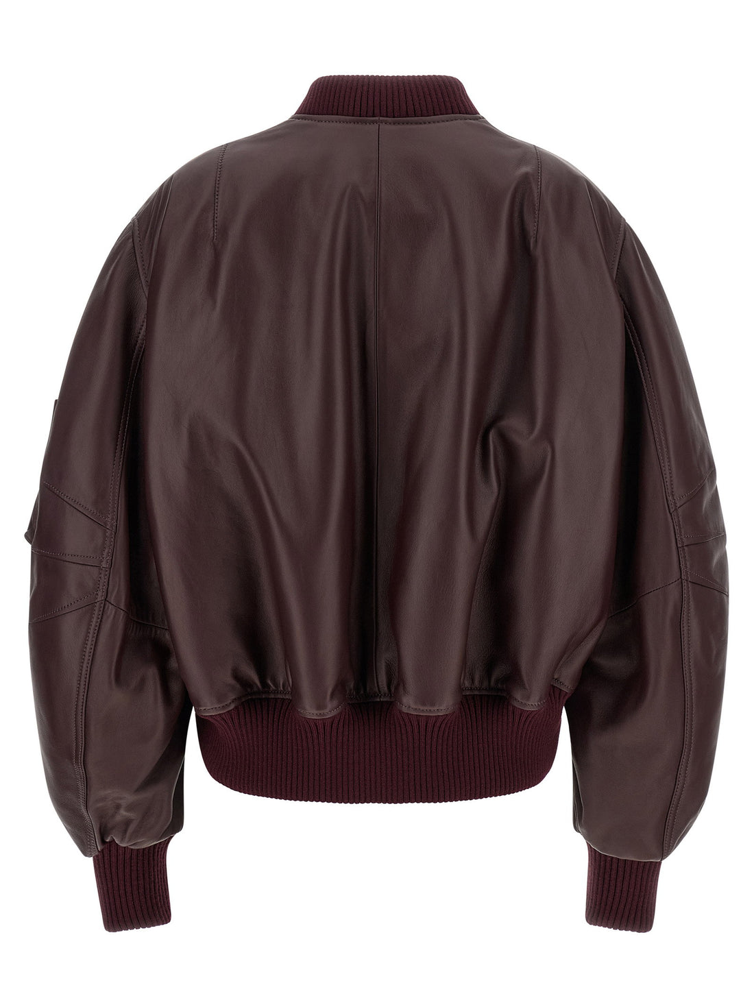 The Attico Anja Bomber Jacket Bordeaux