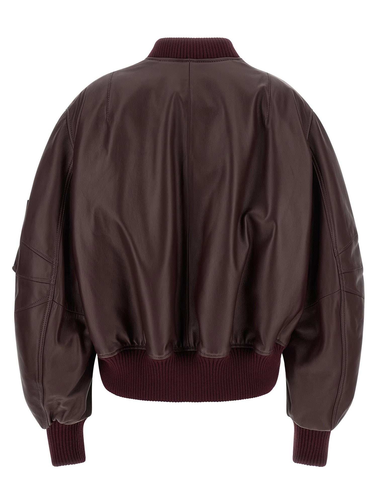 The Attico Anja Bomber Jacket Bordeaux