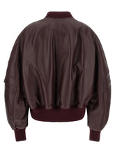 The Attico Anja Bomber Jacket Bordeaux