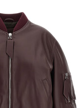 The Attico Anja Bomber Jacket Bordeaux