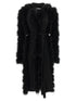 The Attico Dressing Gown Coat Black  