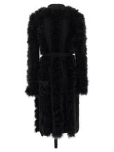 The Attico Dressing Gown Coat Black  