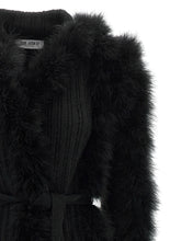 The Attico Dressing Gown Coat Black  