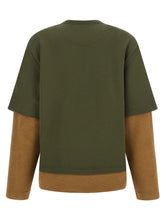 The Attico Trompe Loeil Sweatshirt Green
