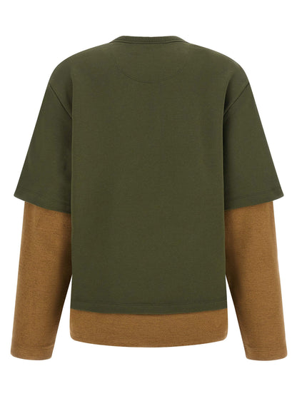 The Attico Trompe Loeil Sweatshirt Green