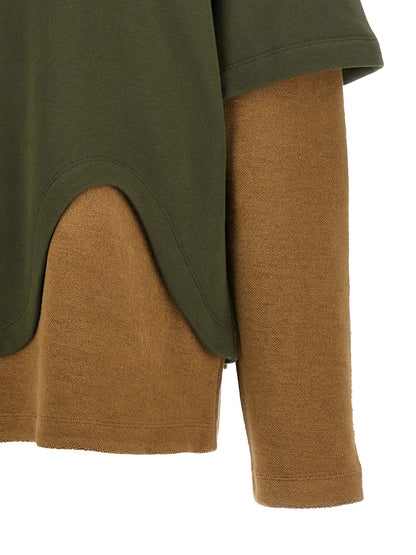 The Attico Trompe Loeil Sweatshirt Green