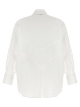 The Attico Shaped Hem Shirt White