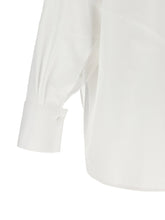 The Attico Shaped Hem Shirt White