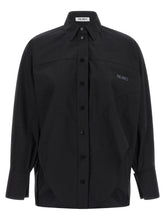 The Attico Shaped Hem Shirt Black
