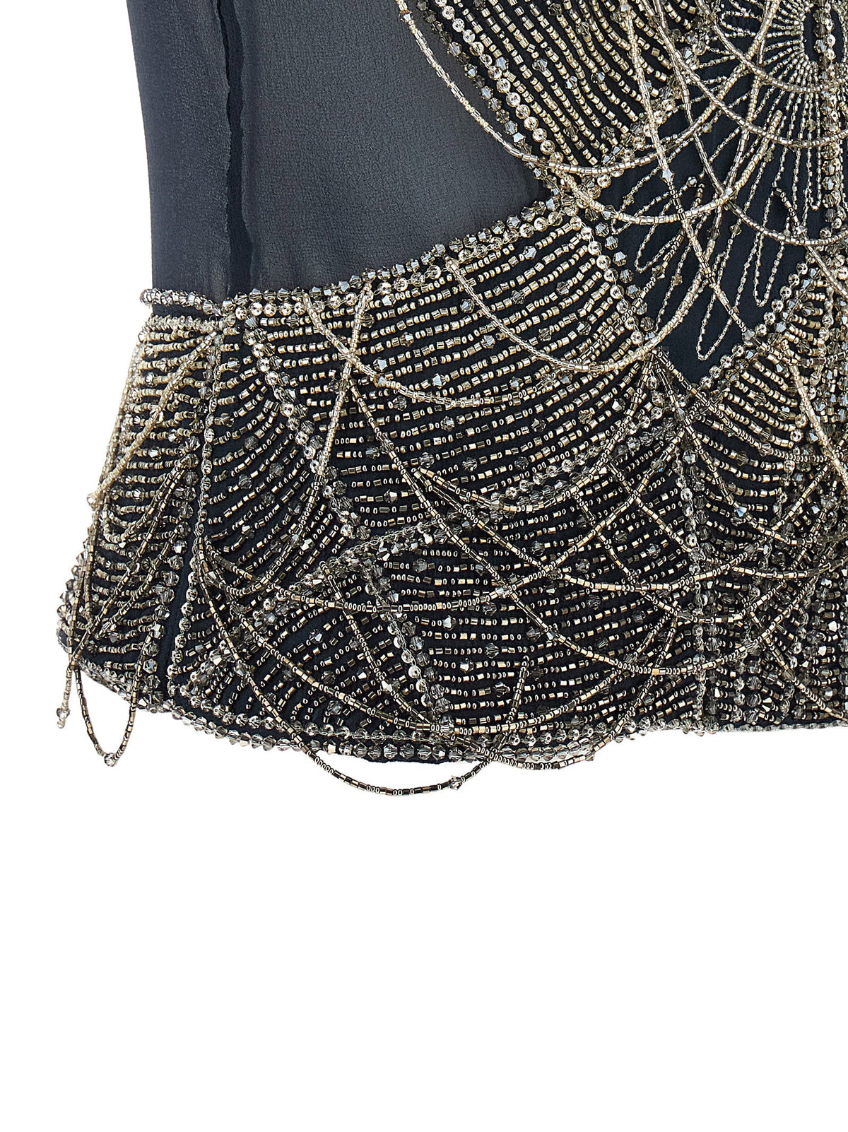The Attico Jewel Embroidery Top Blue