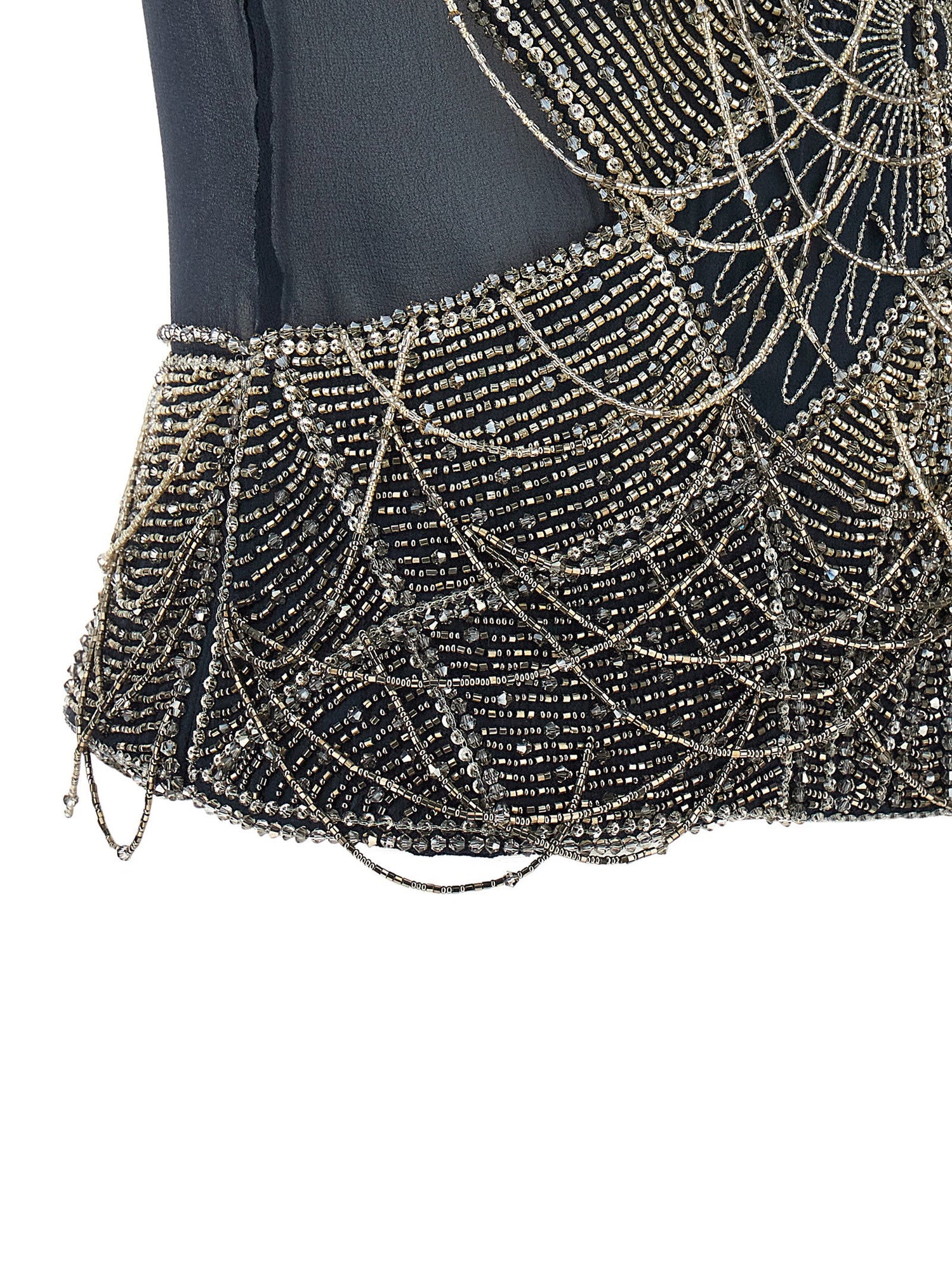 The Attico Jewel Embroidery Top Blue