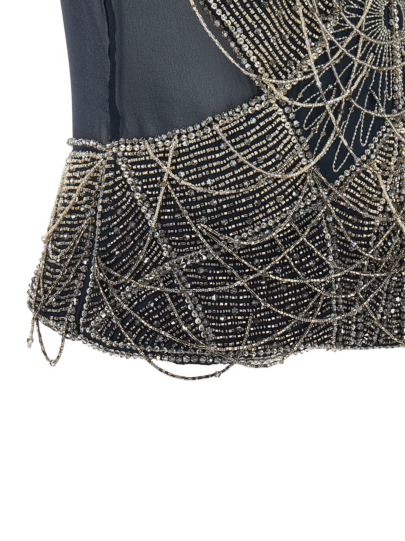 The Attico Jewel Embroidery Top Blue