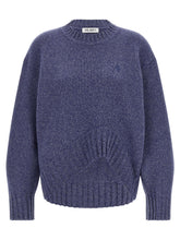 The Attico Asymmetrical Hem Sweater Blue