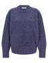 The Attico Asymmetrical Hem Sweater Blue