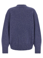 The Attico Asymmetrical Hem Sweater Blue