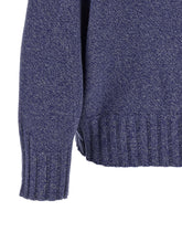 The Attico Asymmetrical Hem Sweater Blue