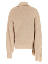 The Attico Sweater With Scarf Beige