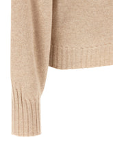 The Attico Sweater With Scarf Beige