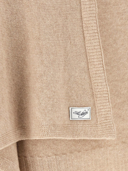 The Attico Sweater With Scarf Beige