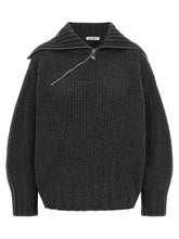 The Attico Scoop Sweater Gray