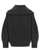 The Attico Scoop Sweater Gray