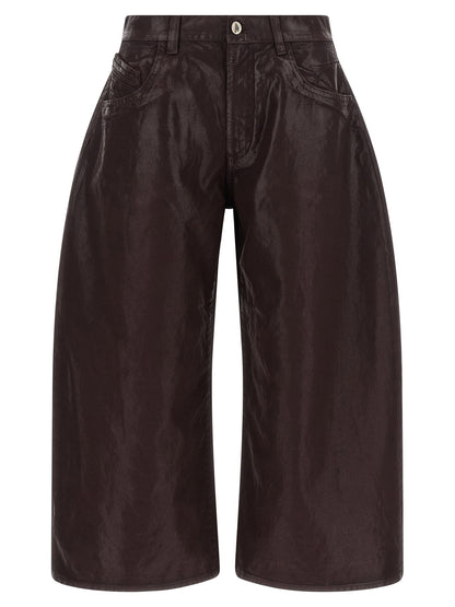The Attico Cropped Pants Purple