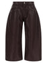 The Attico Cropped Pants Purple