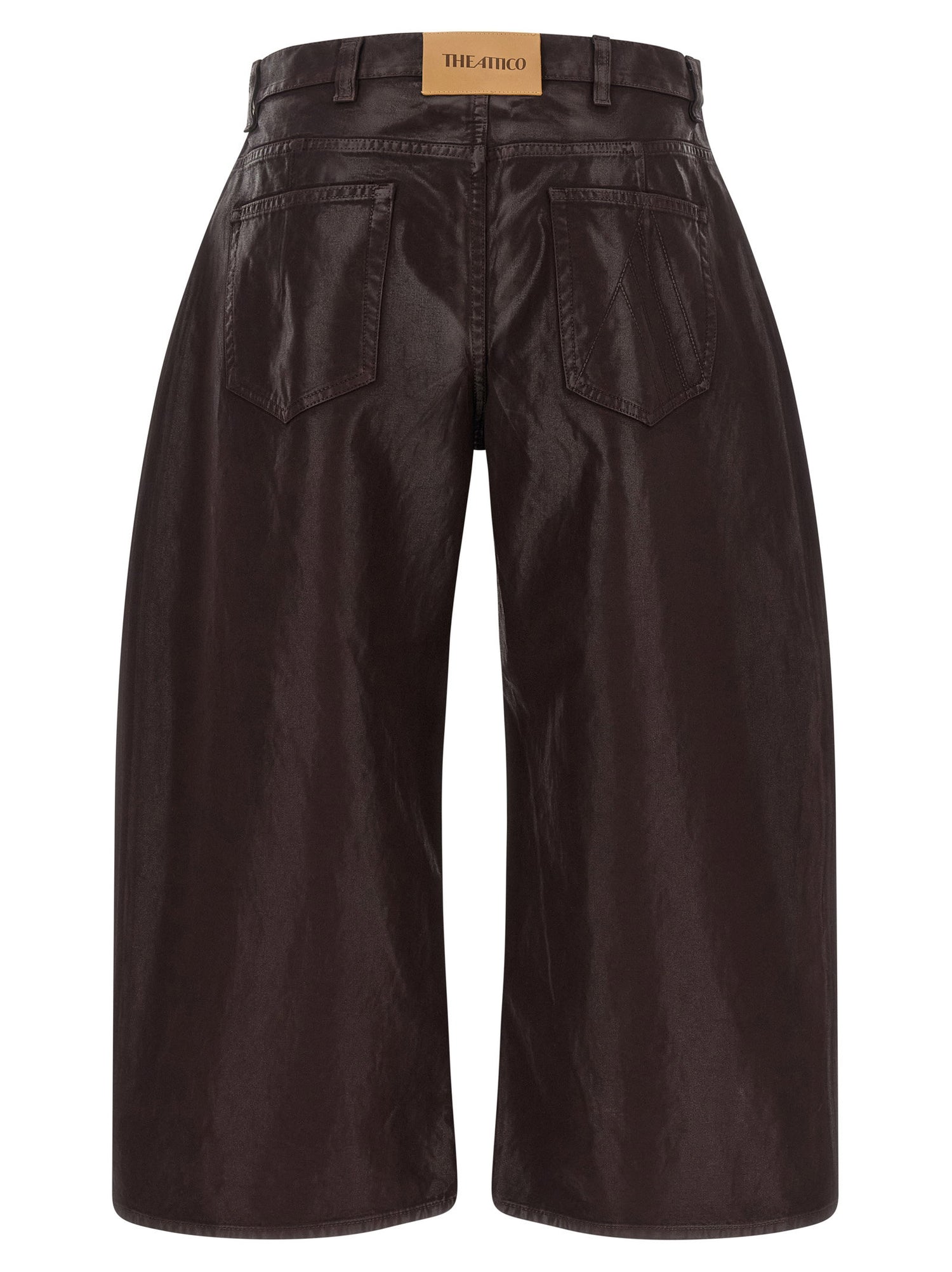 The Attico Cropped Pants Purple