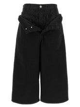 The Attico Crystal Insert Jeans Black  