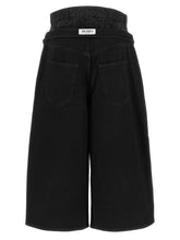 The Attico Crystal Insert Jeans Black  