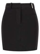 The Attico Metal Plate Skirt Black