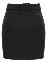 The Attico Metal Plate Skirt Black
