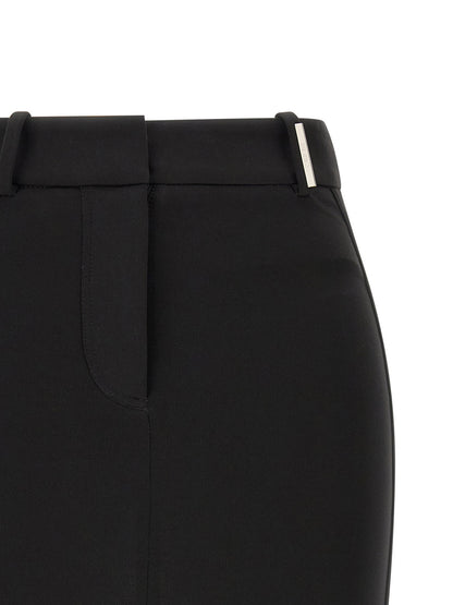 The Attico Metal Plate Skirt Black