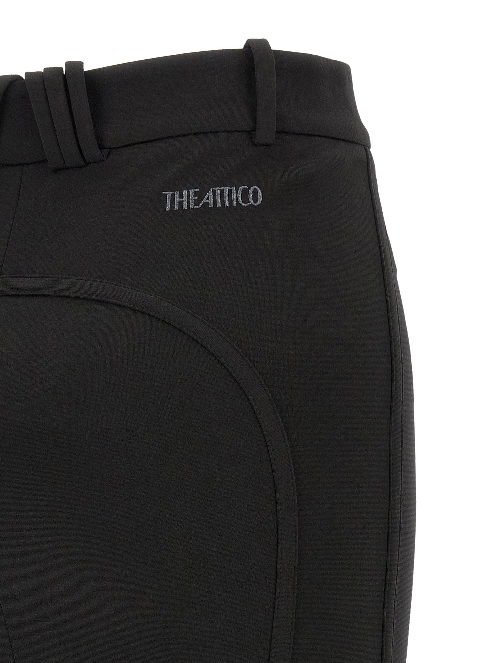 The Attico Metal Plate Skirt Black